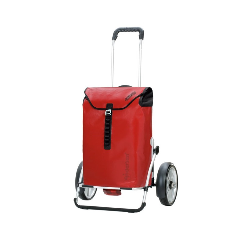 Royal Shopper Plus Ortlieb - Chariot de courses 2 roues - Rouge - 49 L - Andersen Shopper Manufaktur