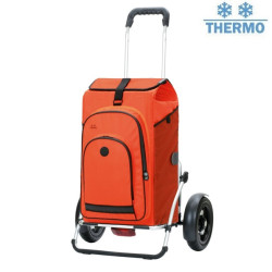 Royal Shopper Plus Hydro 3.0 - Chariot de courses 2 roues - Orange - 62 L - Andersen Shopper Manufaktur