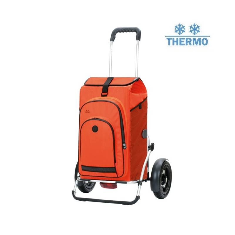 Royal Shopper Plus Hydro 3.0 - Chariot de courses 2 roues - Orange - 62 L - Andersen Shopper Manufaktur