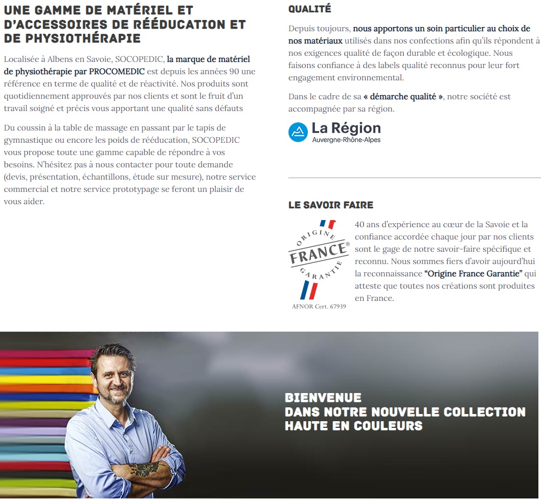 Présentation de l'entreprise Socomedic