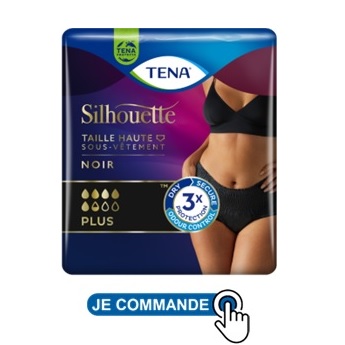 TENA silhouette noir plus